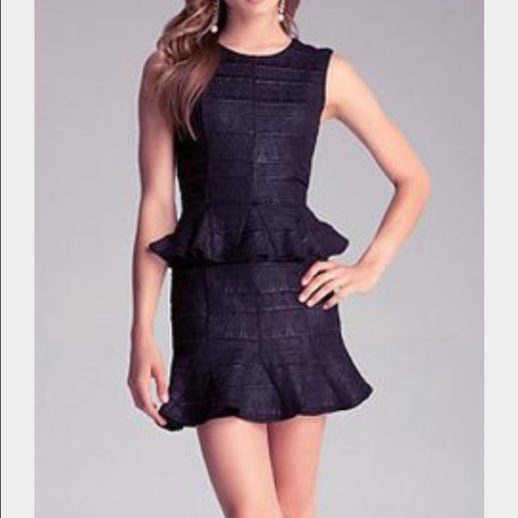 Black Peplum Dress