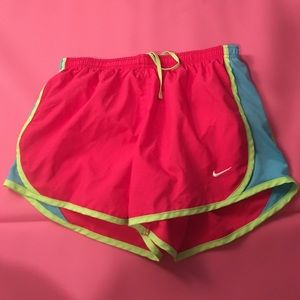 Nike neon dry fit shorts