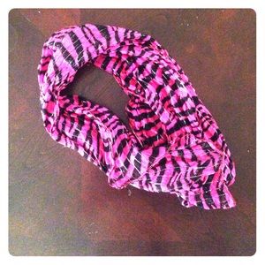 Pink/zebra sparkly scarf