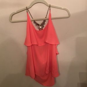 Pink/orange summer tank top
