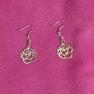 Silver Flower Earrings