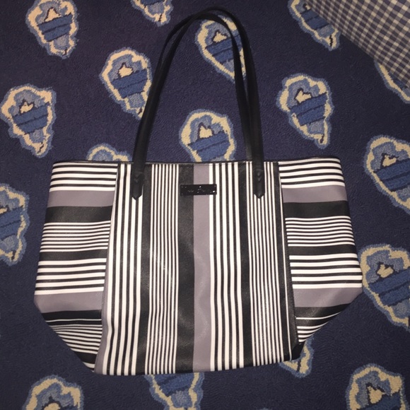 Vera Bradley Breakaway Tote Midnight Stripes