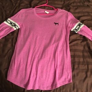 Victoria secret pink quarter sleeve shirt