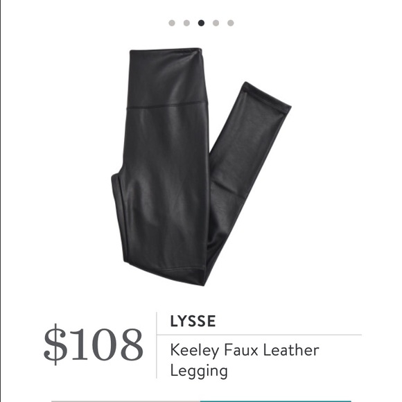 Faux Leather Black Legging