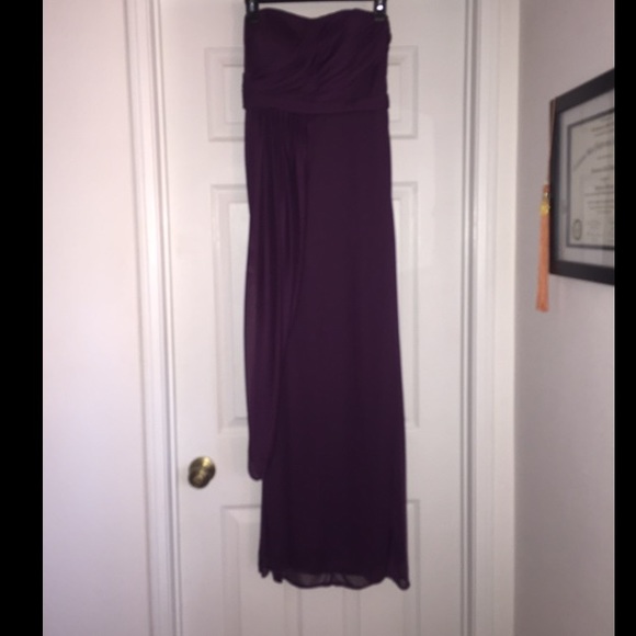 David's Bridal Plum Long Dress
