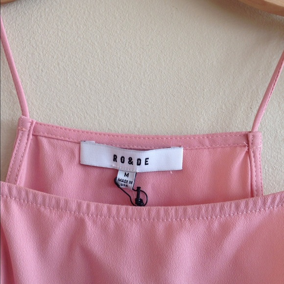 NWT! RO&De Pale Pink Tunic Top M - Picture 3 of 3