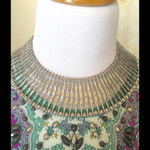 Silver choker necklace - Picture 2 of 4