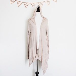{Freshman} | Beige Hooded Cardigan