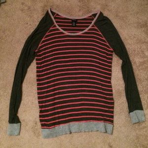 Rue 21 striped silk sweater
