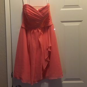 Coral bridesmaid dress