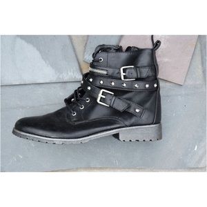 Studded Rocker Ankle Boots