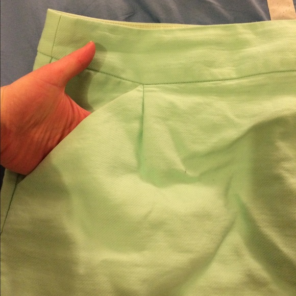 Turquoise j. Crew pencil skirt pockets!