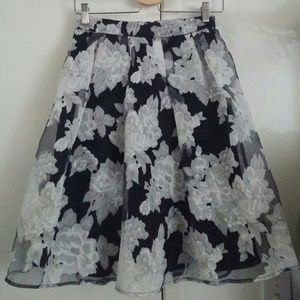 Floral Midi full skirt