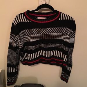 Tobi stripped Crop sweater