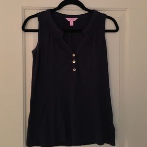 Lilly Pulitzer sleeveless Essie top.