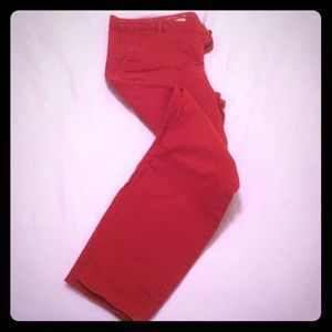 Gap skinny red khakis