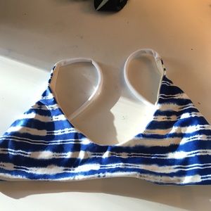 Blue and white swim top!