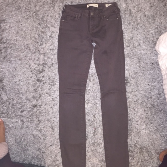 Pacsun dark brown/grey low rise skinny jeans