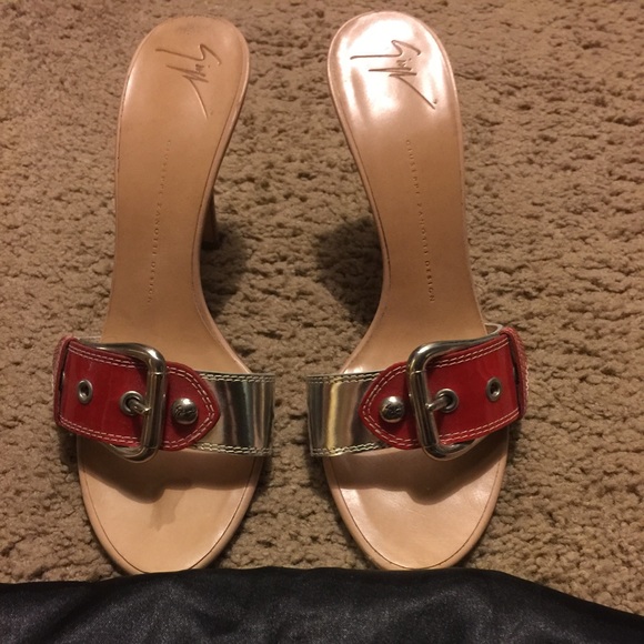 giuseppe zanotti- metallic slip on shoes - Picture 2 of 2
