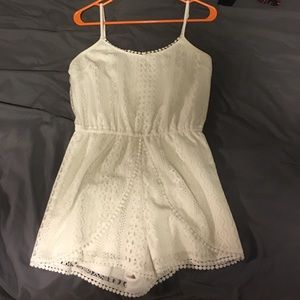 White Lace Romper