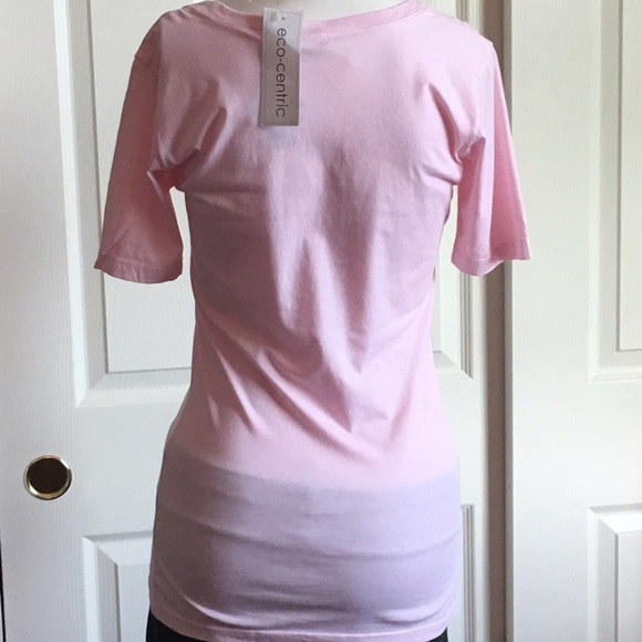 Eco-centric Organic Cotton Deep V Neck SS Print - Picture 3 of 3