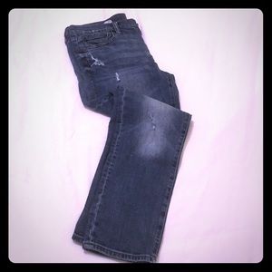 Gap distressed girlfriend jeans