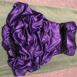 Purple and black paisley dress