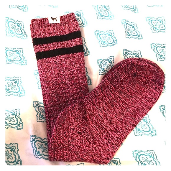 VS pink knee high socks NEW