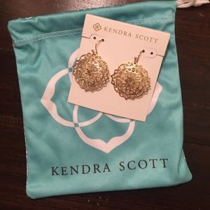 Kendra Scott gold earrings