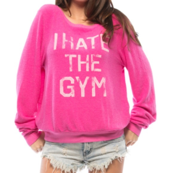 SOLD Wildfox I hate the Gym - Picture 2 of 4