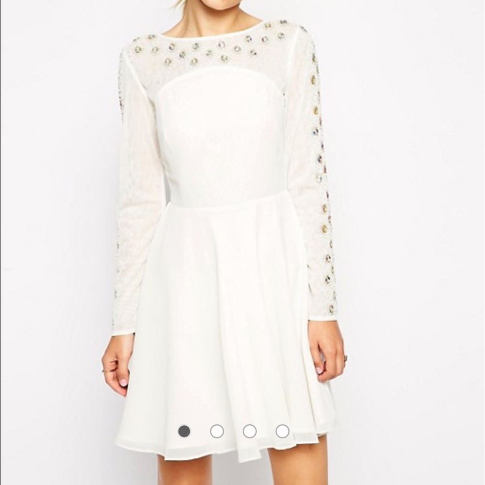 ASOS embellished skater dress