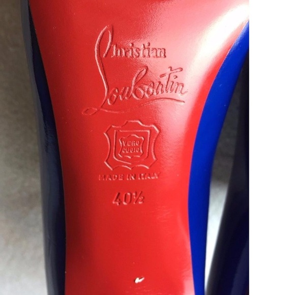 New Royal Blue Patent Booties SOLD - Picture 4 of 4