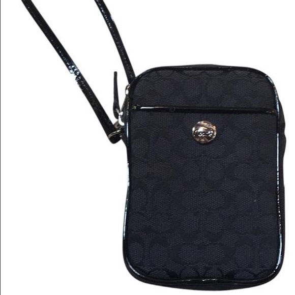 Black Coach camera bag