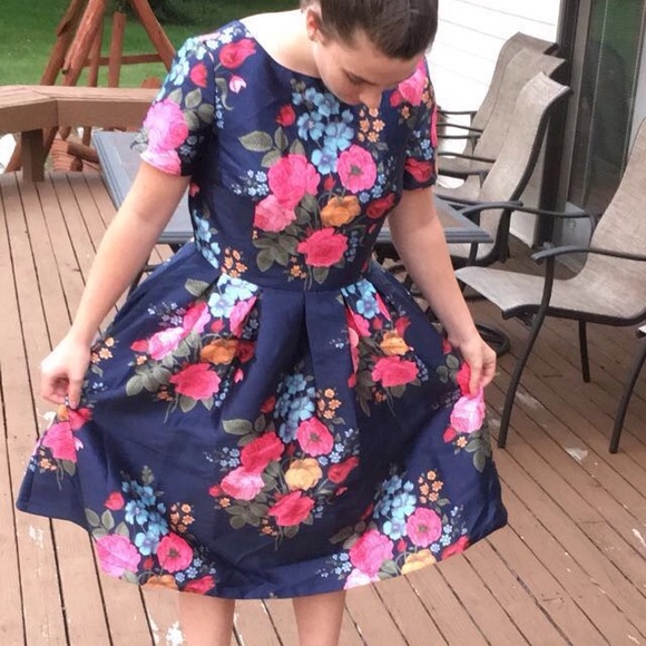 Chi Chi London Floral Midi dress