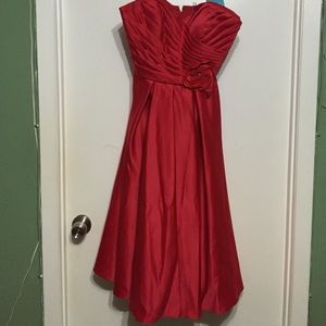 Strapless Red Dress