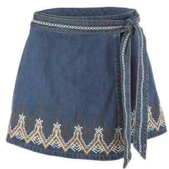 Free People Mini Denim Skirt - Picture 3 of 3