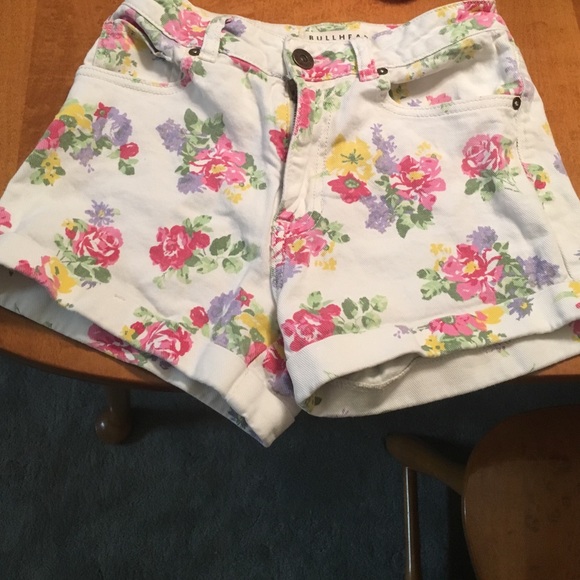 floral jean shorts - Picture 1 of 1
