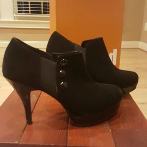 Unlisted heeled bootie