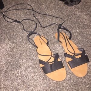 Lace up sandals