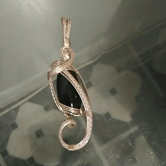 SILVER PENDANT w/ RING - Picture 3 of 3