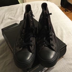 Leather Converse sneakers