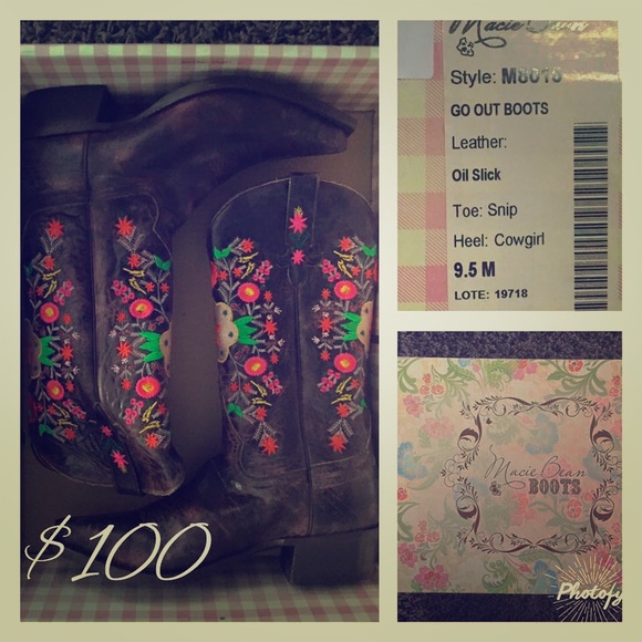 Macie bean boots size 9