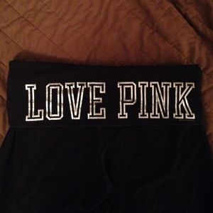 Size small long VS Yoga pants gold flare