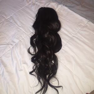 Dark brown lace front Kim kardashian wig