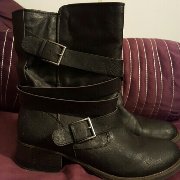 Brash Moto Mid Ankle boot - Black - 11