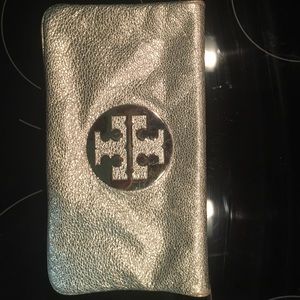 Tory Burch Silver Clutch