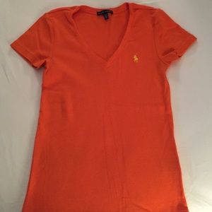 Ralph Lauren orange tee shirt