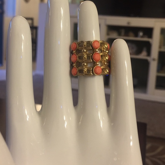 Stretchy Gold Statement Ring
