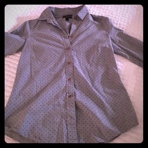 J. Crew polka dot button down