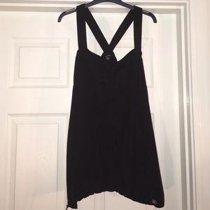 Black Zobha racer back yoga top